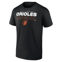 Baltimore Orioles Stacked Baseball T-Shirt - Black - MLB Online