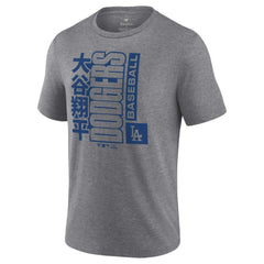 Shohei Ohtani Los Angeles Dodgers Tri-Blend T-Shirt - Heather Gray - MLB on Sale