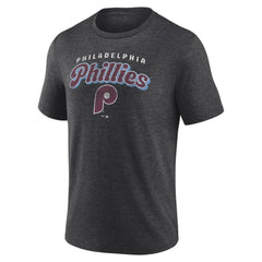 Philadelphia Phillies Wonderment Tri-Blend T-Shirt - Charcoal - MLB Discount