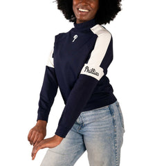 Philadelphia Phillies Lusso Women's Monica Pullover Sweatshirt - Navy - MLB Online
