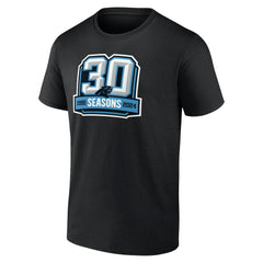 Carolina Panthers 30th Anniversary T-Shirt Black