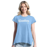 Dallas Cowboys Margaritaville Women's Gametime Is Paradise T-Shirt Light Blue