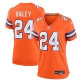 Nike Champ Bailey Denver Broncos Women's Mile High Collection 1977 Throwback Retired Player Game Jersey Orange