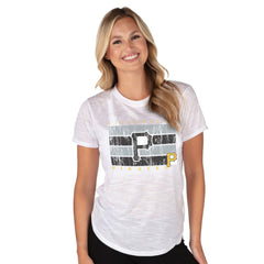 Pittsburgh Pirates Concepts Sport Women's Infuse Knit Top - White - MLB on Sale