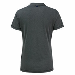 Houston Astros Cutter & Buck Women's Forge Stretch Blade DryTec V-Neck Polo - Heather Black - MLB Sale