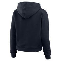Houston Texans WEAR by Erin Andrews Women's Plus Size Waffle Hoodie Pullover Top Navy