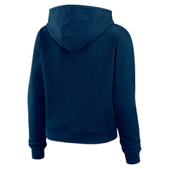 Dallas Cowboys WEAR by Erin Andrews Women's Plus Size Waffle Hoodie Pullover Top Navy