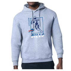 Buffalo Bills Starter Player Grid Pullover Hoodie Heather Gray