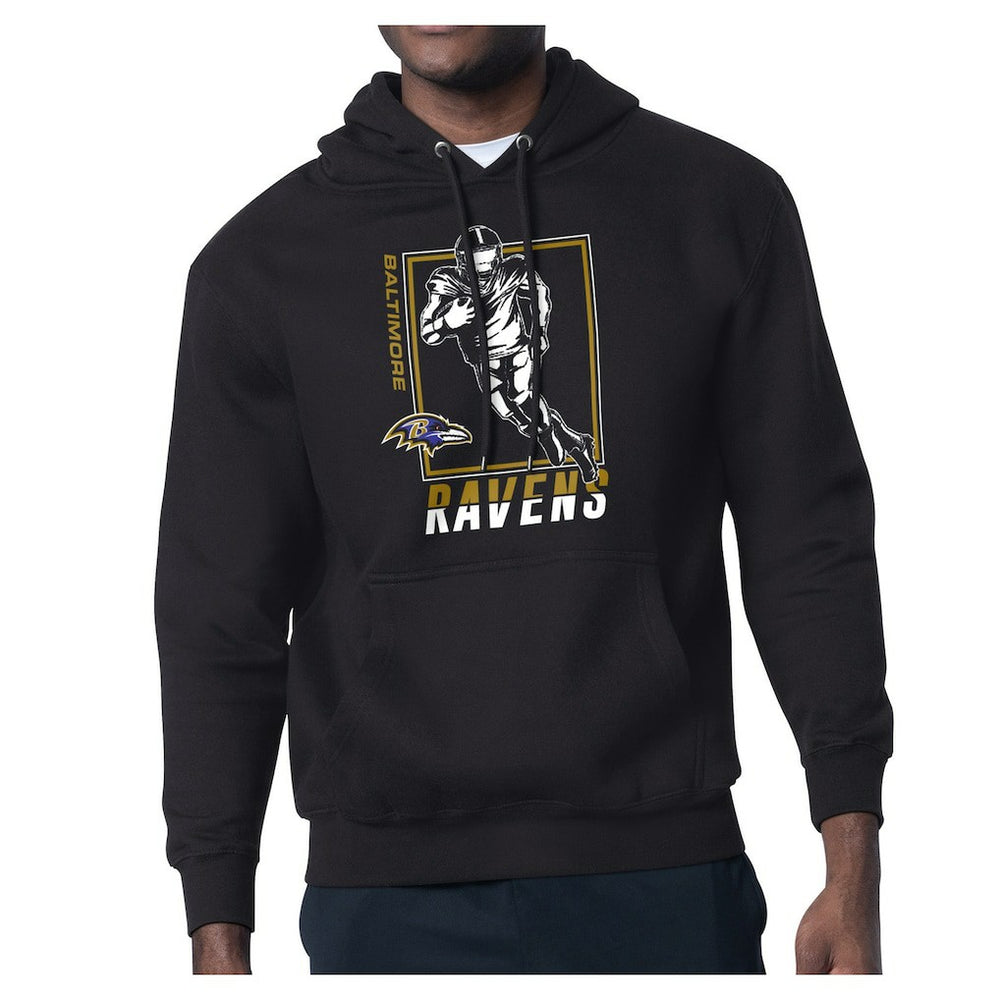 Baltimore Ravens Starter Player Grid Pullover Hoodie Black
