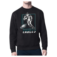 Philadelphia Eagles Starter Player Grid Pullover Sweatshirt Black