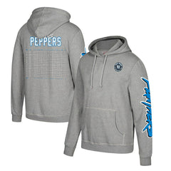 Mitchell & Ness Julius Peppers Carolina Panthers Name & Number Pullover Hoodie – Heather Gray