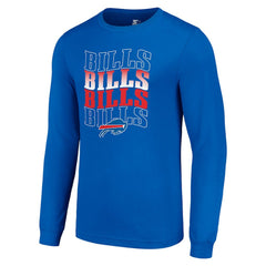 Buffalo Bills Starter Team Name Graphic Long Sleeve T-Shirt Royal