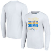 Los Angeles Chargers Starter Team Name Graphic Long Sleeve T-Shirt White