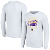 Minnesota Vikings Starter Team Name Graphic Long Sleeve T-Shirt White