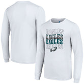 Philadelphia Eagles Starter Team Name Graphic Long Sleeve T-Shirt White