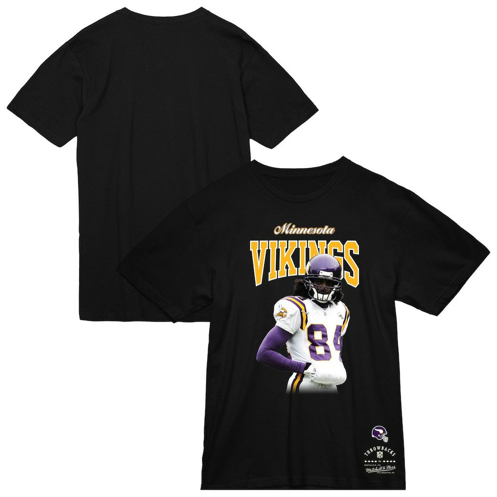 Mitchell & Ness Randy Moss Minnesota Vikings Sideline Retired Player T-Shirt Black