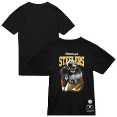 Mitchell & Ness Troy Polamalu Pittsburgh Steelers Sideline Retired Player T-Shirt Black
