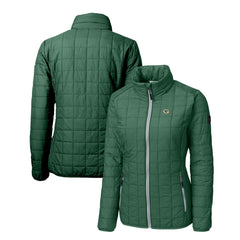 Green Bay Packers Cutter & Buck Women's Rainier PrimaLoft Eco Insulated Full-Zip Puffer Jacket Green