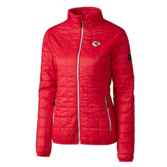 Kansas City Chiefs Cutter & Buck Women's Rainier PrimaLoft Eco Insulated Full-Zip Puffer Jacket Red