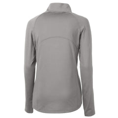 San Francisco 49ers Cutter & Buck Women's Adapt Eco Knit Stretch Recycled Half-Zip Pullover Top Gray