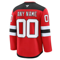 New Jersey Devils Fanatics Home Premium Custom Jersey - Red - NHL 202055713