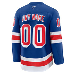 New York Rangers Fanatics Home Premium Custom Jersey - Royal - NHL 202055718