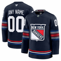 New York Rangers Fanatics Alternate Premium Custom Jersey - Navy - NHL 202055719