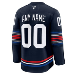 New York Rangers Fanatics Alternate Premium Custom Jersey - Navy - NHL 202055719
