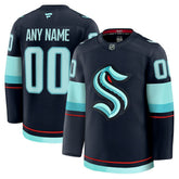 Seattle Kraken Fanatics Home Premium Custom Jersey - Deep Sea Blue - NHL 202055732