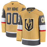 Vegas Golden Knights Fanatics Home Premium Custom Jersey - Gold - NHL 202055736