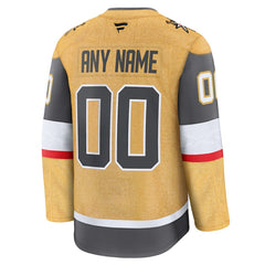 Vegas Golden Knights Fanatics Home Premium Custom Jersey - Gold - NHL 202055736