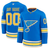 St. Louis Blues Fanatics Alternate Premium Custom Jersey - Blue - NHL 202055747