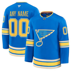 St. Louis Blues Fanatics Alternate Premium Custom Jersey - Blue - NHL 202055747