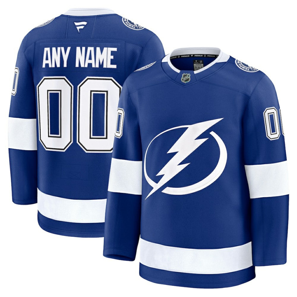 Tampa Bay Lightning Fanatics Home Premium Custom Jersey - Blue - NHL 202055752