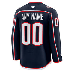 Columbus Blue Jackets Fanatics Home Premium Custom Jersey - Navy - NHL 202055763