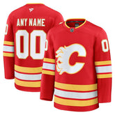 Calgary Flames Fanatics Home Premium Custom Jersey - Red - NHL 202055777