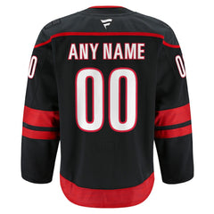 Carolina Hurricanes Fanatics Home Authentic Pro Custom Jersey - Black - NHL 202056747
