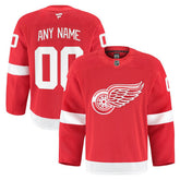 Detroit Red Wings Fanatics Home Authentic Pro Custom Jersey - Red - NHL 202056748