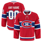 Montreal Canadiens Fanatics Home Authentic Pro Custom Jersey - Red - NHL 202056761