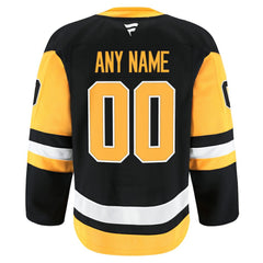 Pittsburgh Penguins Fanatics Home Authentic Pro Custom Jersey - Black - NHL 202056765