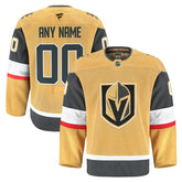 Vegas Golden Knights Fanatics Home Authentic Pro Custom Jersey - Gold - NHL 202056766
