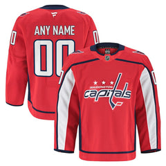 Washington Capitals Fanatics Home Authentic Pro Custom Jersey - Red - NHL 202056769