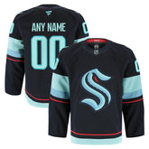 Seattle Kraken Fanatics Home Authentic Pro Custom Jersey - Navy - NHL 202056774