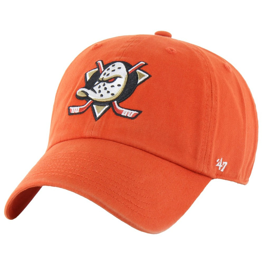 Anaheim Ducks '47 Core Logo Clean Up Adjustable Hat - Orange - NHL 202056835