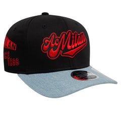 AC Milan New Era 9FIFTY Stretch-Snap Adjustable Hat Black/Denim - New Era Discount