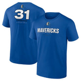 Klay Thompson Dallas Mavericks Behind The Back Name & Number T-Shirt - Blue
