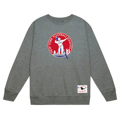 Mitchell & Ness New York Giants Basic Fleece Pullover Sweatshirt Heather Gray