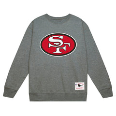 Mitchell & Ness San Francisco 49ers Basic Fleece Pullover Sweatshirt Heather Gray