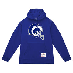 Mitchell & Ness Los Angeles Rams Helmet Logo Vintage Pullover Hoodie Royal