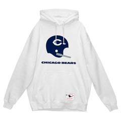 Mitchell & Ness Chicago Bears Helmet Logo Vintage Pullover Hoodie White